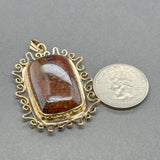 Estate 14K Y Gold 32.52ct Boulder Opal Pendant - Walter Bauman Jewelers