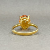 Estate 14K Y Gold 3.37ct Citrine Cocktail Ring - Walter Bauman Jewelers