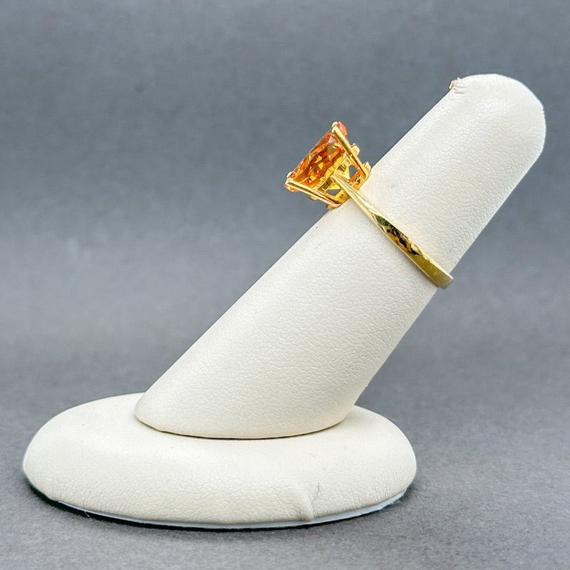 Estate 14K Y Gold 3.37ct Citrine Cocktail Ring - Walter Bauman Jewelers