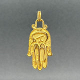 Estate 14K Y Gold 33.80mm Allah Hamsa Pendant - Walter Bauman Jewelers