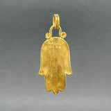 Estate 14K Y Gold 33.80mm Allah Hamsa Pendant - Walter Bauman Jewelers