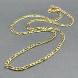 Estate 14K Y Gold 3.49mm 20” Figaro Chain - Walter Bauman Jewelers