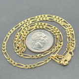 Estate 14K Y Gold 3.49mm 20” Figaro Chain - Walter Bauman Jewelers