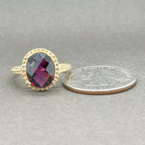 Estate 14K Y Gold 3.54ct Garnet Ring - Walter Bauman Jewelers