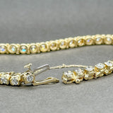 Estate 14K Y Gold 3.67ctw G-H/SI2-I1 Diamond Tennis Bracelet - Walter Bauman Jewelers