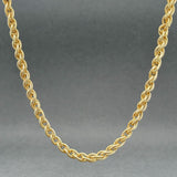 Estate 14K Y Gold 3.77mm 19” Double Curb Link Chain - Walter Bauman Jewelers