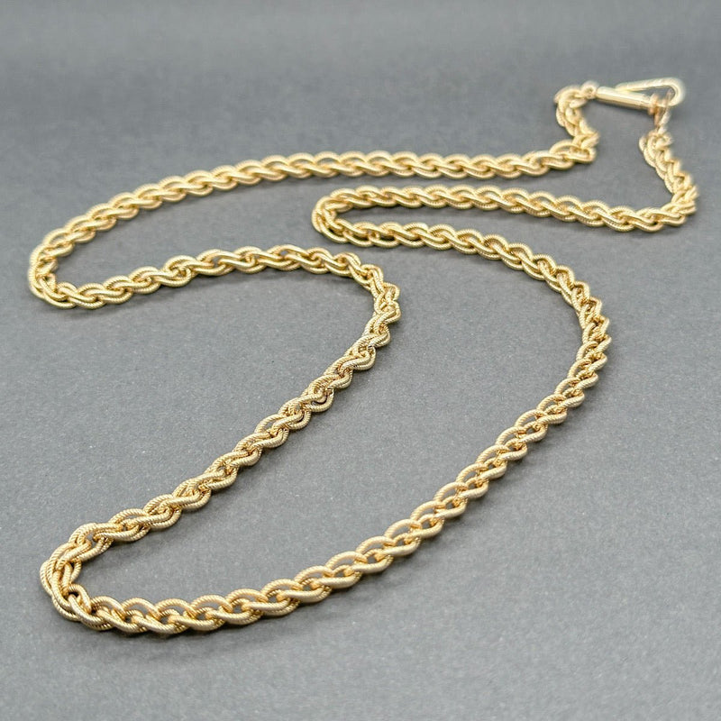 Estate 14K Y Gold 3.77mm 19” Double Curb Link Chain - Walter Bauman Jewelers