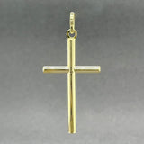 Estate 14K Y Gold 39.50mm Cross Pendant - Walter Bauman Jewelers