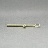 Estate 14K Y Gold 39.50mm Cross Pendant - Walter Bauman Jewelers