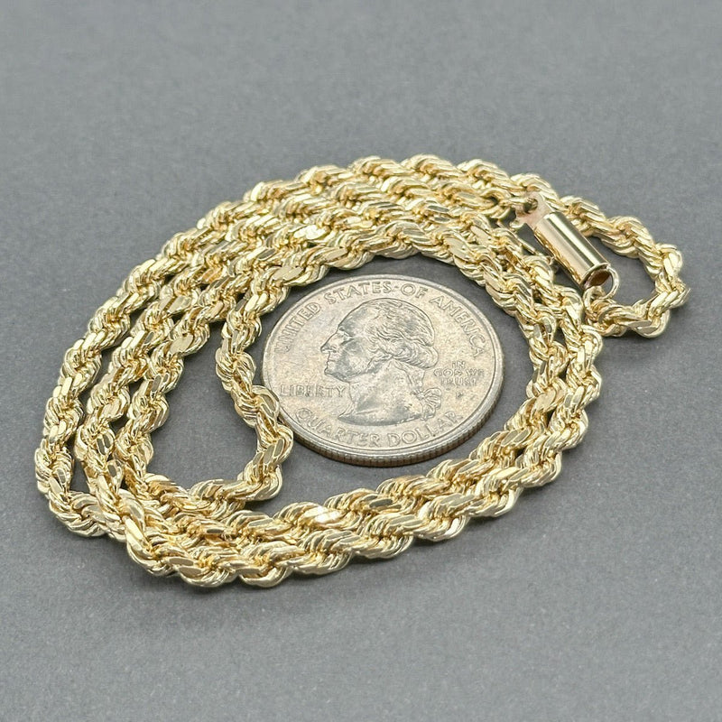 Estate 14K Y Gold 4.02mm 18” Rope Chain - Walter Bauman Jewelers