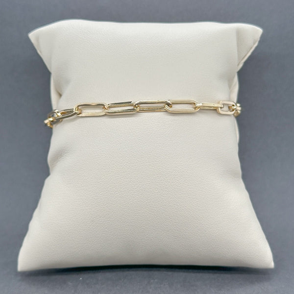 Estate 14K Y Gold 4.40mm Paperclip Link Bracelet - Walter Bauman Jewelers