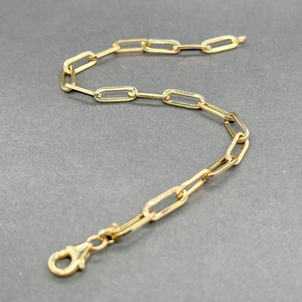 Estate 14K Y Gold 4.40mm Paperclip Link Bracelet - Walter Bauman Jewelers