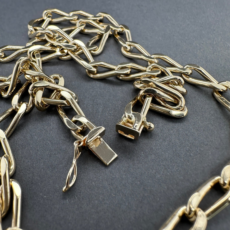 Estate 14K Y Gold 4.62mm Fancy 18” Curb Link Chain - Walter Bauman Jewelers