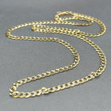 Estate 14K Y Gold 4.67mm 24” Curb Link Chain - Walter Bauman Jewelers