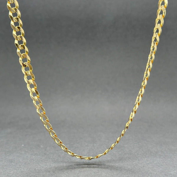 Estate 14K Y Gold 4.67mm 24” Curb Link Chain - Walter Bauman Jewelers