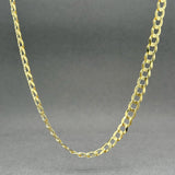 Estate 14K Y Gold 4.73mm 22” Curb Link Chain - Walter Bauman Jewelers