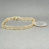 Estate 14K Y Gold 4.9mm Box Link Chain Bracelet - Walter Bauman Jewelers