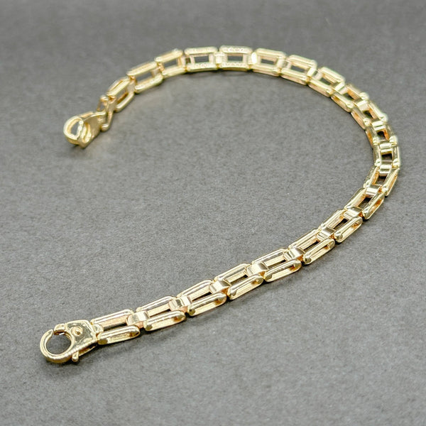 Estate 14K Y Gold 4.9mm Box Link Chain Bracelet - Walter Bauman Jewelers