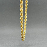 Estate 14K Y Gold 4mm 20” Rope Chain - Walter Bauman Jewelers