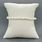 Estate 14K Y Gold 5.4 - 5.5mm Pearl Bracelet a - Walter Bauman Jewelers