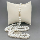 Estate 14K Y Gold 5.5 - 6mm 30” Akoya Pearl Necklace a - Walter Bauman Jewelers