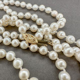 Estate 14K Y Gold 5.5 - 6mm 30” Akoya Pearl Necklace a - Walter Bauman Jewelers