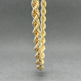 Estate 14K Y Gold 5.67mm 30” Hollow Rope Chain - Walter Bauman Jewelers