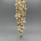 Estate 14K Y Gold 6 Strand Freshwater Pearl Necklace - Walter Bauman Jewelers