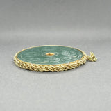 Estate 14K Y Gold 60.00ct Jadeite Wheel Pendant - Walter Bauman Jewelers