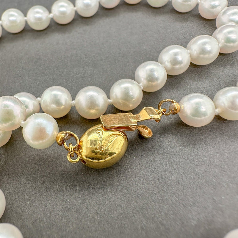 Estate 14K Y Gold 6.5 - 7mm 18” Akoya Pearl Necklace - Walter Bauman Jewelers