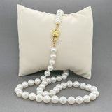 Estate 14K Y Gold 6.5 - 7mm 18” Akoya Pearl Necklace - Walter Bauman Jewelers