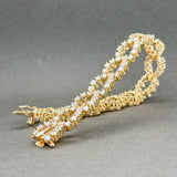 Estate 14K Y Gold 7.16ctw G/SI1-2 Diamond C Link Bracelet - Walter Bauman Jewelers