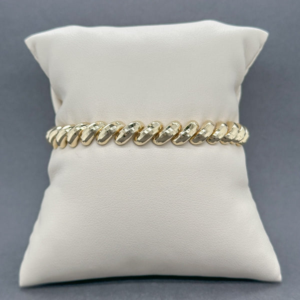 Estate 14K Y Gold 7.30mm San Marco Bracelet - Walter Bauman Jewelers