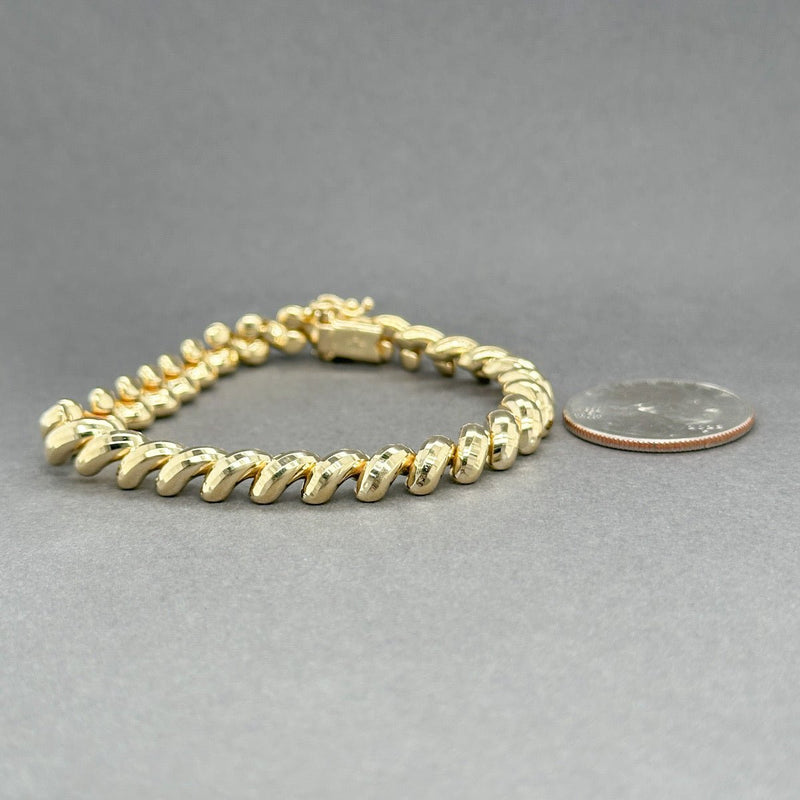 Estate 14K Y Gold 7.30mm San Marco Bracelet - Walter Bauman Jewelers