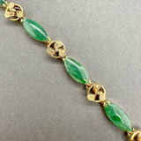 Estate 14K Y Gold 7.49ctw Jadeite Bracelet - Walter Bauman Jewelers