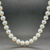 Estate 14K Y Gold 7.5-8.0mm 15.5” Akoya Pearl Necklace - Walter Bauman Jewelers