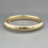 Estate 14K Y Gold 8.29mm Hollow Bangle Bracelet - Walter Bauman Jewelers