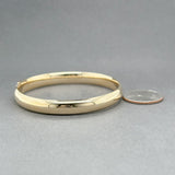 Estate 14K Y Gold 8.29mm Hollow Bangle Bracelet - Walter Bauman Jewelers