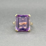 Estate 14K Y Gold 8.82ct Amethyst Ring - Walter Bauman Jewelers