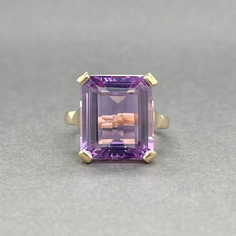 Estate 14K Y Gold 8.82ct Amethyst Ring - Walter Bauman Jewelers