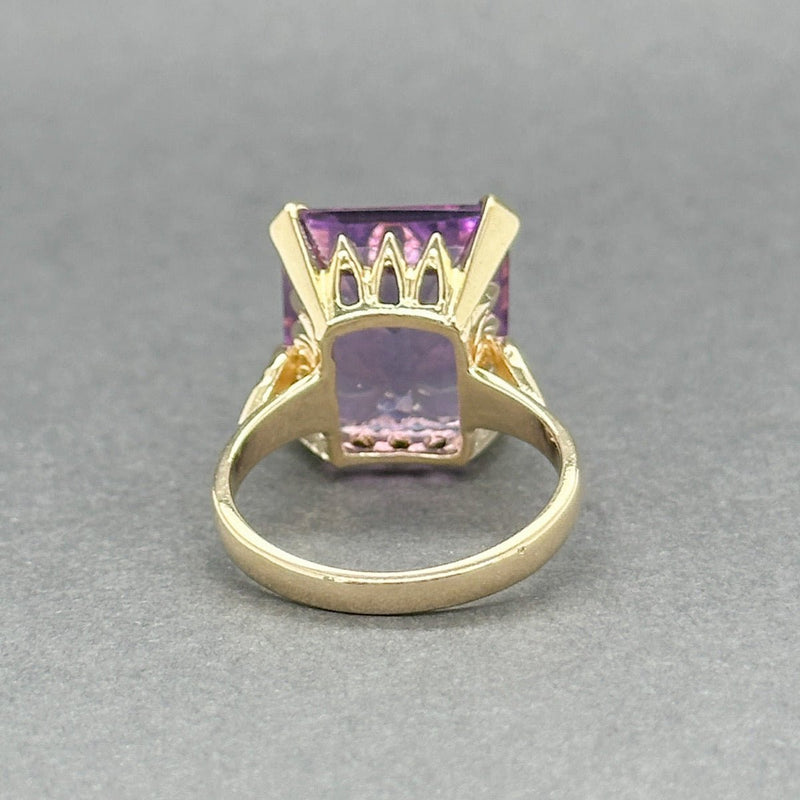 Estate 14K Y Gold 8.82ct Amethyst Ring - Walter Bauman Jewelers