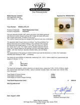 Estate 14K Y Gold 8.88ctw Onyx & 0.11ctw H/VS2 - SI1 Diamond Earrings - Walter Bauman Jewelers