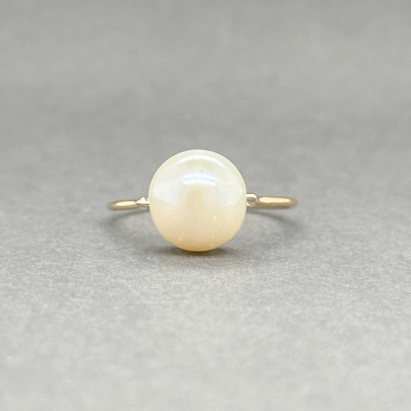 Estate 14K Y Gold 9.3mm Cultured Freshwater Pearl Ring - Walter Bauman Jewelers