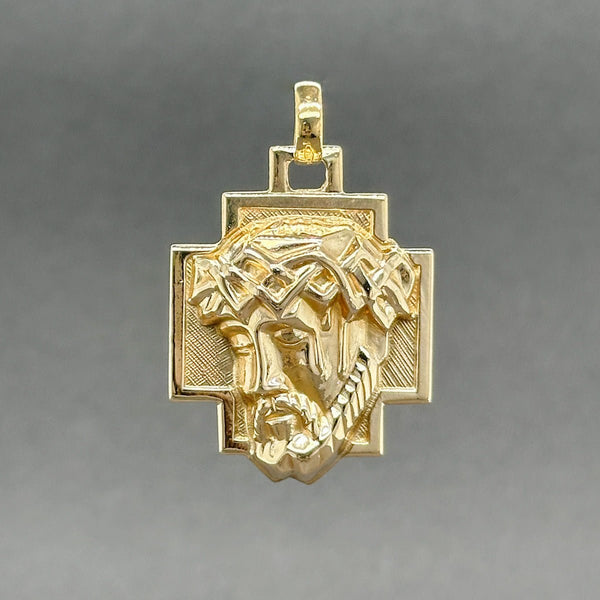 Estate 14K Y Gold Christ Head Pendant - Walter Bauman Jewelers