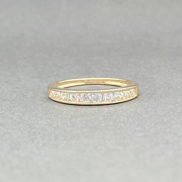 Estate 14K Y Gold CZ 10 Stone Ring - Walter Bauman Jewelers