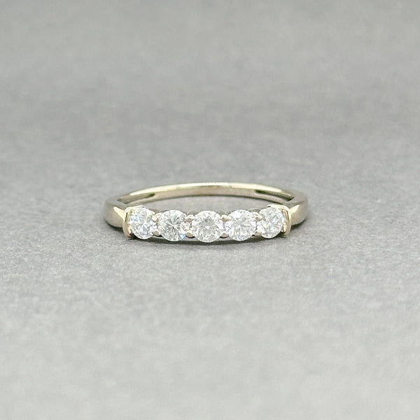 Estate 14K Y Gold CZ 5 Stone Ring - Walter Bauman Jewelers