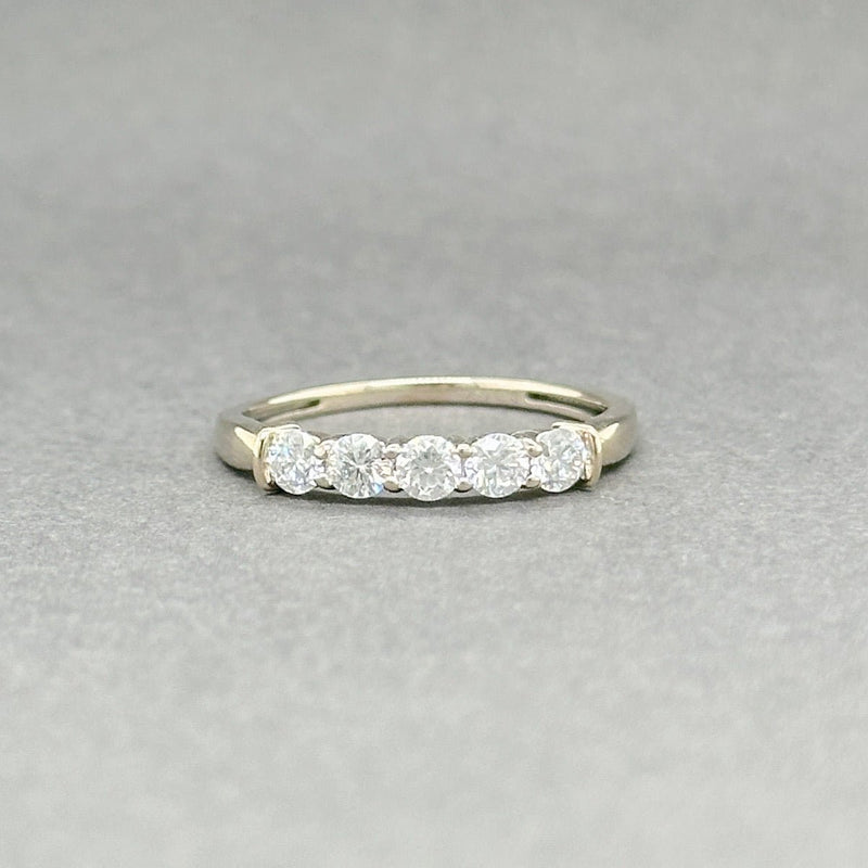 Estate 14K Y Gold CZ 5 Stone Ring - Walter Bauman Jewelers