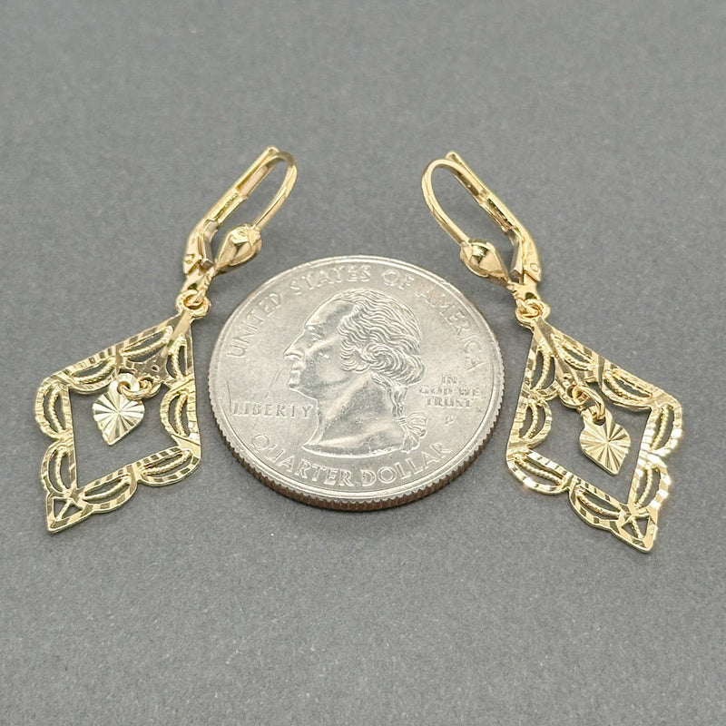 Estate 14K Y Gold Dangle Earrings - Walter Bauman Jewelers