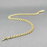 Estate 14K Y Gold Double Link Charm Bracelet - Walter Bauman Jewelers