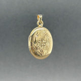 Estate 14K Y Gold Floral Locket Pendant - Walter Bauman Jewelers